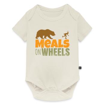 Inline skates Meals in Wheels! - Inline Skater Skate - Baby Premium short-sleeve bodysuit - off white - Front