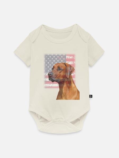 Rhodesian Ridgeback - Baby Premium Kurzarmbody - Naturweiß