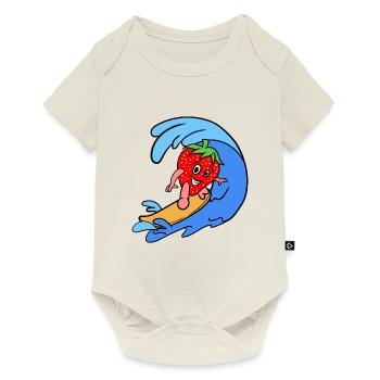 Fraise sportive - Body à manches courtes Premium Bébé - blanc cassé - Devant