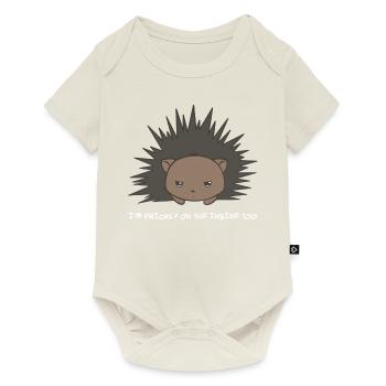 T-shirt Hérisson - Sarcasme - Hérisson - Mauvaise humeur - Body à manches courtes Premium Bébé - blanc cassé - Devant