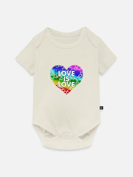 Love Is Love Sf - Baby Premium Kurzarmbody - Naturweiß