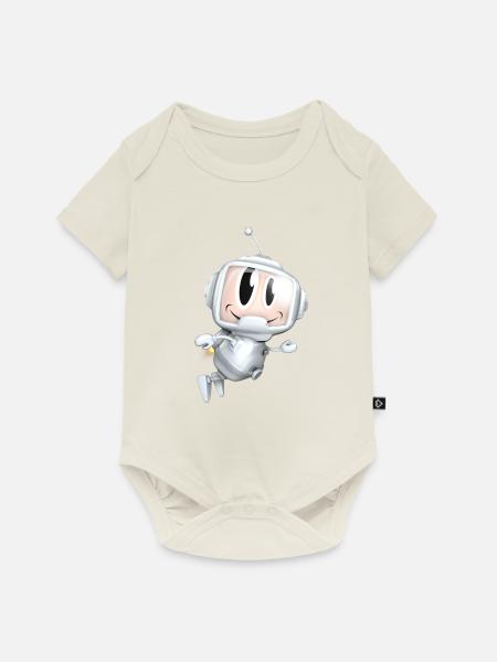 Der kleine Astronaut - Baby Premium Kurzarmbody - Naturweiß
