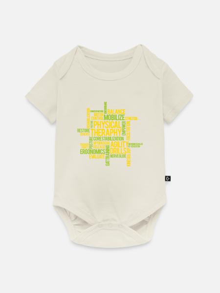 Physiotherapie - Baby Premium Kurzarmbody - Naturweiß