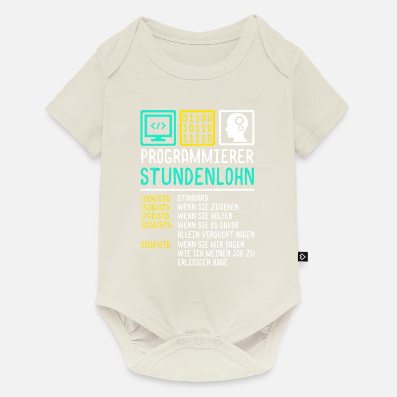 Programmierer - Baby Premium Kurzarmbody - Naturweiß