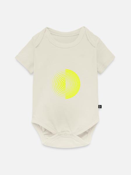 Geometrie - Baby Premium Kurzarmbody - Naturweiß