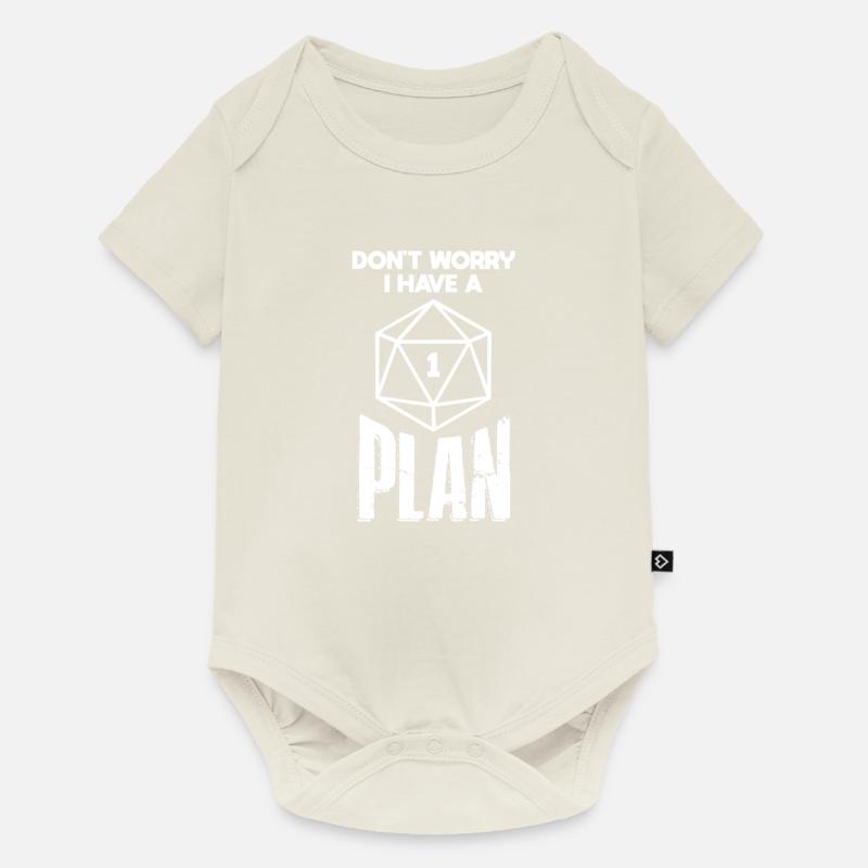 D20 - Body à manches courtes Premium Bébé - blanc cassé