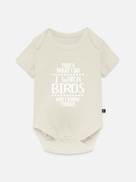 Vogel - Baby Premium Kurzarmbody - Naturweiß