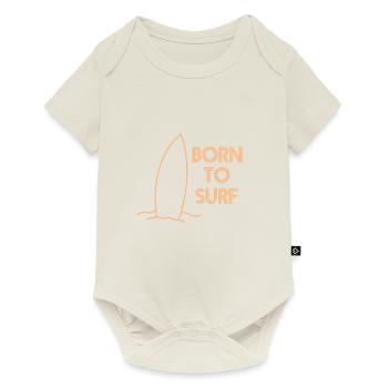 surf - Body à manches courtes Premium Bébé - blanc cassé - Devant
