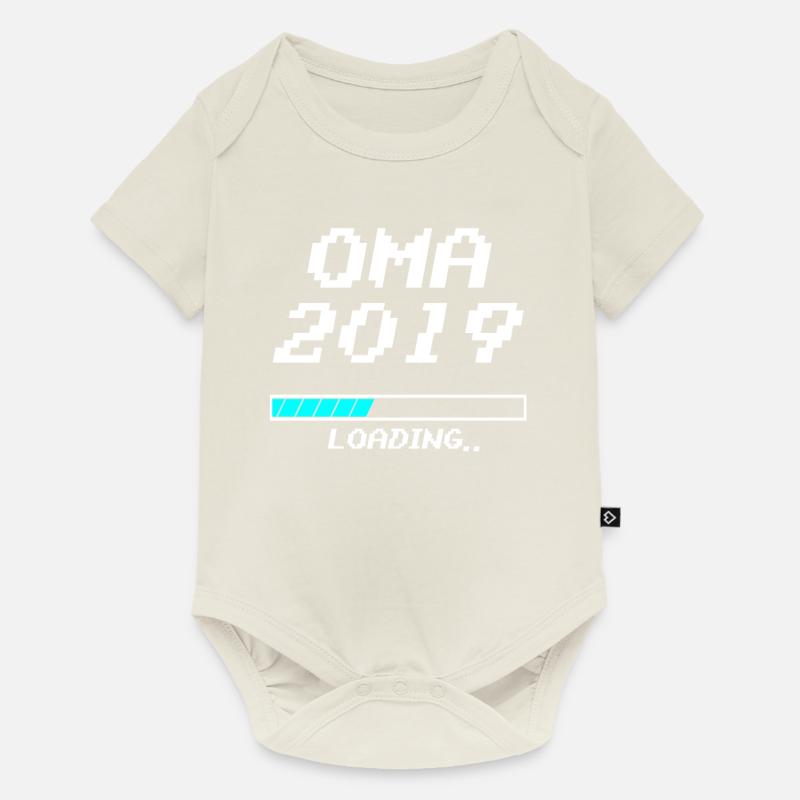Oma 2019 Loading Lädt Ladebalken Geschenk Pixel - Baby Premium Kurzarmbody - Naturweiß