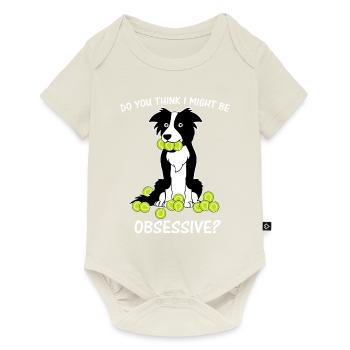 border collie funny saying gift idea - Baby Premium short-sleeve bodysuit - off white - Front