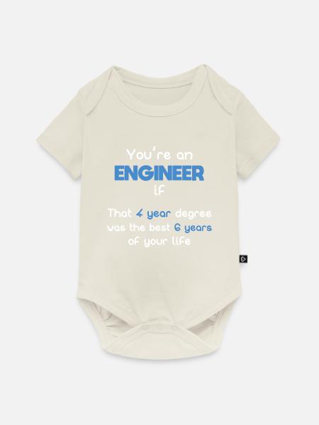 Ingenieur Studium beste Leben - Baby Premium Kurzarmbody - Naturweiß