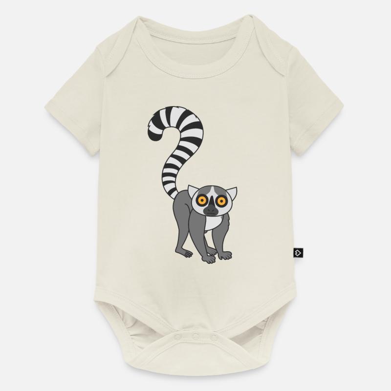 maki - Body à manches courtes Premium Bébé - blanc cassé