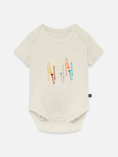 posaune - Baby Premium Kurzarmbody - Naturweiß