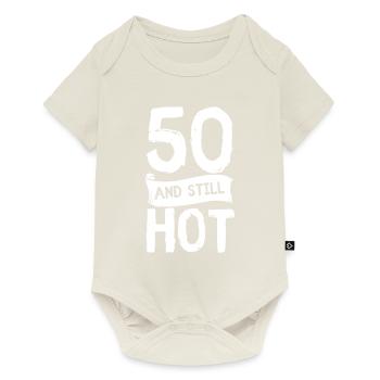 50s Birthday 50 years Fifty Hot Gift - Baby Premium short-sleeve bodysuit - off white - Front