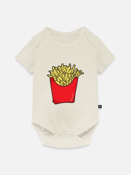 Pommes - Baby Premium Kurzarmbody - Naturweiß