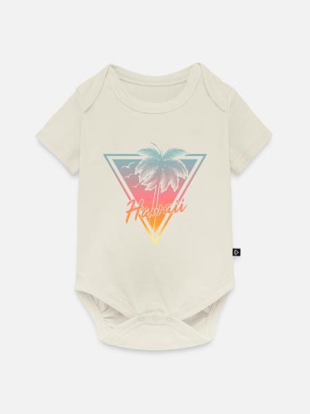 hawaii - Baby Premium Kurzarmbody - Naturweiß
