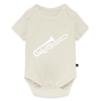 trombone - Baby Premium short-sleeve bodysuit - off white - Front