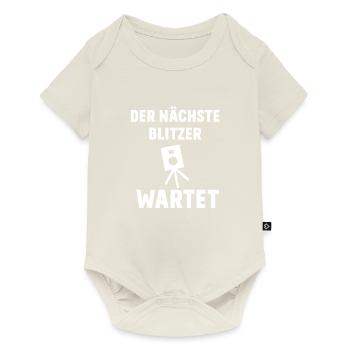 Der nächste Blitzer wartet - Baby Premium Kurzarmbody - Naturweiß - Vorne