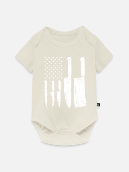 Koch - Baby Premium Kurzarmbody - Naturweiß