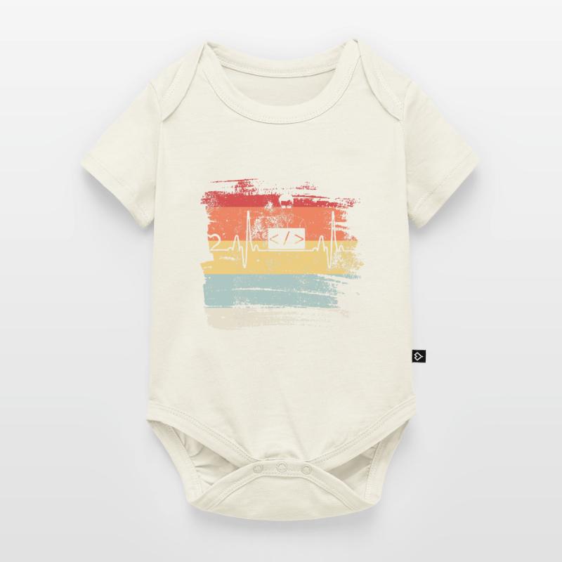 Programmation cadeau Heartbeat IT Coder Programmer Body à manches courtes Premium Bébé