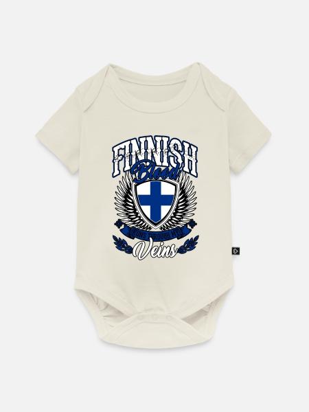 finnland - Baby Premium Kurzarmbody - Naturweiß