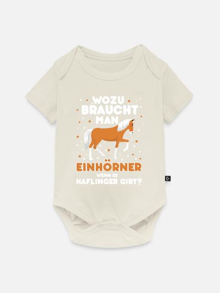 Haflinger - Baby Premium Kurzarmbody - Naturweiß