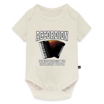 Cadeau de la fanfare de jazz de l'accordéon - Body à manches courtes Premium Bébé - blanc cassé - Devant