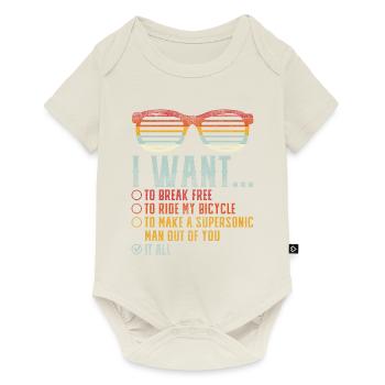 I Want To Break Free Sunglasses Funny Choice Motiv - Body à manches courtes Premium Bébé - blanc cassé - Devant