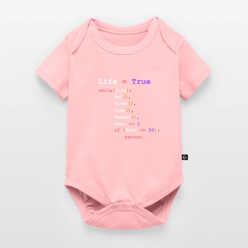 Eat Sleep Code Repeat - programmeur Body à manches courtes Premium Bébé