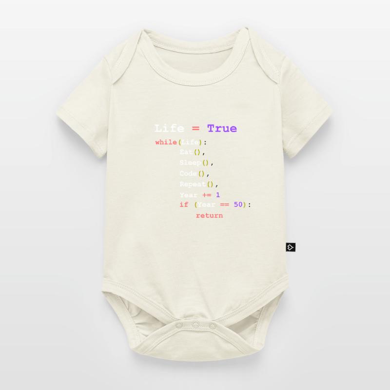 Eat Sleep Code Repeat - programmeur Body à manches courtes Premium Bébé