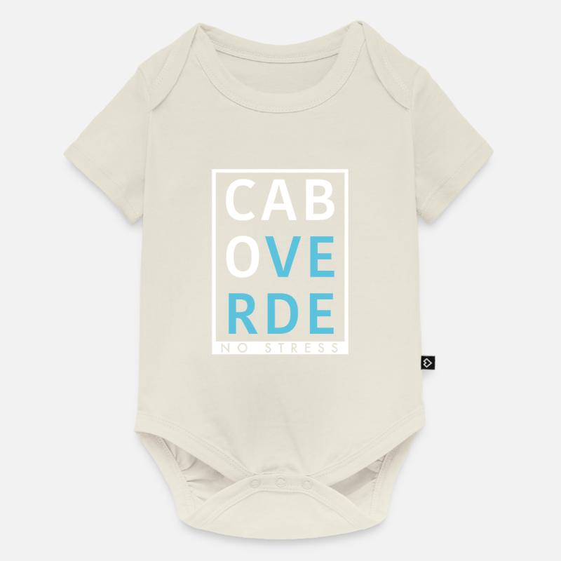 Cap-Vert Cabo Verde No Stress Design - Body à manches courtes Premium Bébé - blanc cassé