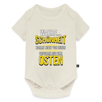 Osten Spruch Lustig DDR Mauerfall Berlin Geschenk - Baby Premium Kurzarmbody - Naturweiß - Vorne