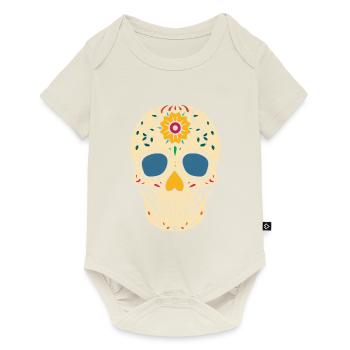 Dia De Los Muertos Mexiko Tag der Toten - Baby Premium Kurzarmbody - Naturweiß - Vorne