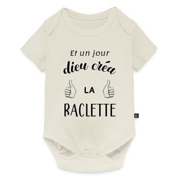 Raclette humour - Body à manches courtes Premium Bébé - blanc cassé - Devant