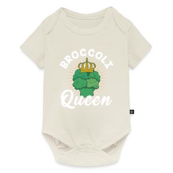 Broccoli Queen - Baby Premium Kurzarmbody - Naturweiß - Vorne
