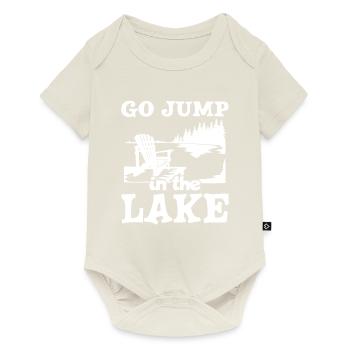 Jumps In The Lake - Baby Premium Kurzarmbody - Naturweiß - Vorne