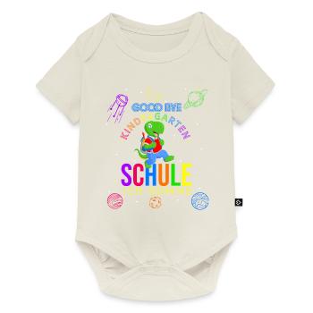Schulkind Ende Kindergarten Geschenk Grundschule D - Baby Premium Kurzarmbody - Naturweiß - Vorne