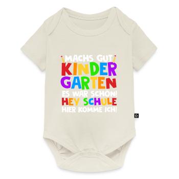 Schulkind Ende Kindergarten Schüler Abschied Vorsc - Baby Premium Kurzarmbody - Naturweiß - Vorne