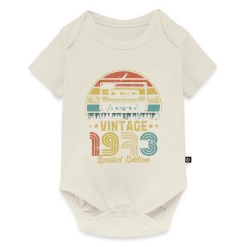 Cassette vintage 1973 - Body à manches courtes Premium Bébé - blanc cassé - Devant