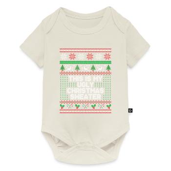This is my ugly christmas sweater - Baby Premium short-sleeve bodysuit - off white - Front