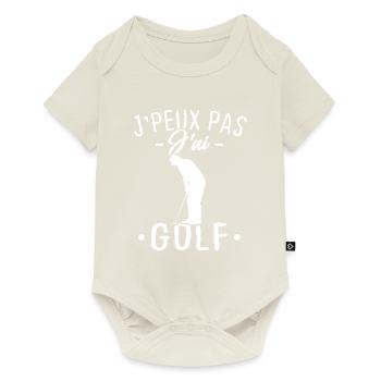 I can't I have golf - Baby Premium short-sleeve bodysuit - off white - Front
