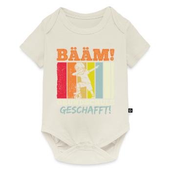 BÄÄM Grundschule Geschafft Absolvent Abschluss 202 - Baby Premium Kurzarmbody - Naturweiß - Vorne
