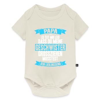Papa Es Tut Mir Leid Papas Liebling Geschenk Liebl - Baby Premium Kurzarmbody - Naturweiß - Vorne