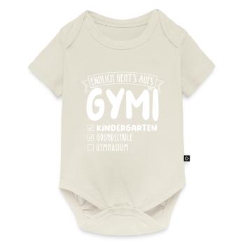 Endlich gehts auf Gymi - Einschulung 5. Klasse - Baby Premium Kurzarmbody - Naturweiß - Vorne