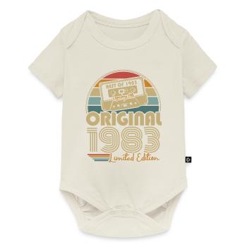 Original 1983 Vintage Cadeau d'anniversaire Rétro - Body à manches courtes Premium Bébé - blanc cassé - Devant