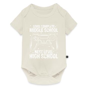 Level Complete Middle School Nect level High Schoo - Baby Premium Kurzarmbody - Naturweiß - Vorne