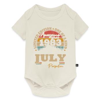 Juillet 1983 Vintage Cadeau D’anniversaire 40 ans - Body à manches courtes Premium Bébé - blanc cassé - Devant