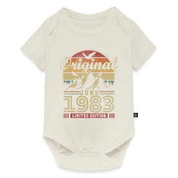 Original Juin 1983 Vintage Anniversaire 1983 - Body à manches courtes Premium Bébé - blanc cassé - Devant