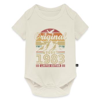 Original août 1983 vintage anniversaire 1983 - Body à manches courtes Premium Bébé - blanc cassé - Devant