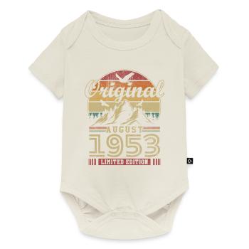 Original August 1953 vintage anniversary 1953 - Baby Premium short-sleeve bodysuit - off white - Front